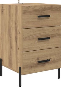 vidaXL Κομοδίνο Artisan Oak 40 x 40 x 66 εκ. Επεξεργασμένο Ξύλο