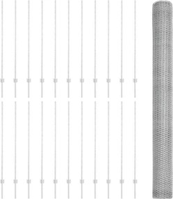 vidaXL Εξαγωνική Φράχτη με Στύλο 50 x 1,4 μ Γαλβανισμένος Χάλυβας