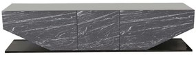 Έπιπλο Tηλεόρασης Inci 322RTC2447 180x30x45cm Marble Effect Black