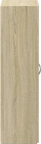 vidaXL Αρχειοθήκη Sonoma Δρυς 60x32x115 εκ. από Επεξεργασμένο Ξύλο