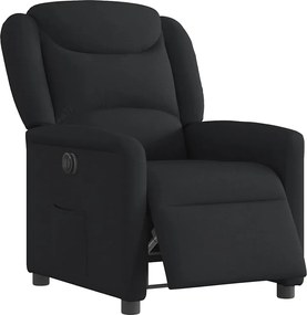 vidaXL Πολυθρόνα Ανακλινόμενη Ηλεκτρική Μαύρη Υφασμάτινη