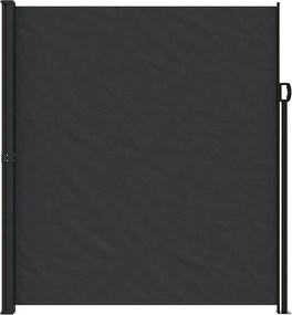 vidaXL Σκίαστρο Πλαϊνό Συρόμενο Μαύρο 220 x 300 εκ.