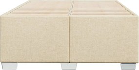 vidaXL Σκελετός Κρεβατιού Χωρίς Στρώμα Κρεμ 120x200 εκ. Υφασμάτινο