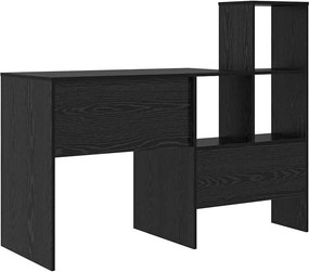 vidaXL Γραφείο Μαύρη Οξυά Επεξεργασμένο Ξύλο 100 x 40 x 90 cm