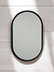 Stewehome Οβάλ καθρέφτης τοίχου με χρυσό πλαίσιο 40x27 cm