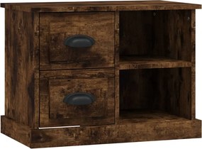 vidaXL Κομοδίνο Καπνιστή Δρυς 60 x 35,5 x 45 εκ.
