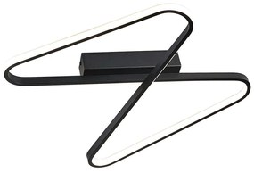 Φωτιστικό Οροφής - Πλαφονιέρα 2064 Led 3000K 38W Sandy Black Aluminum,Acrylic