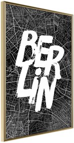 Αφίσα - Negative Berlin [Poster] - 20x30 - Χρυσό - Χωρίς πασπαρτού