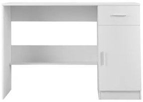 VEVOR Small Desk with Drawer Kids Desk for Bedroom Wood Simple Study Table White