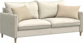 vidaXL Μαξιλάρι Καναπέ 2 pcs Κρεμ 60 x 40 cm ύφασμα