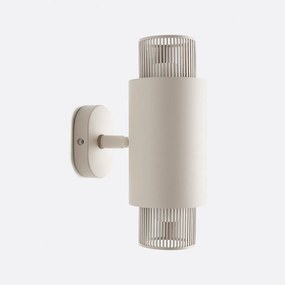 Διπλή απλίκα, από μέταλλο και οπαλίνα, με αρθρωτό βραχίονα, LEILA,