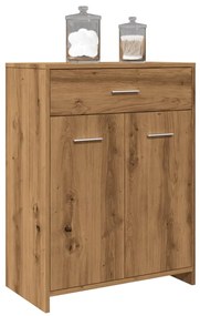 Ντουλάπι Μπάνιου Αρτισιανή Δρυς 60x33x80 εκ. Επεξ. Ξύλο