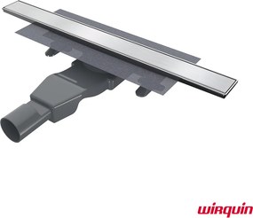 Wirquin Acqua 60 Inox Brushed - Γραμμικό Σιφώνι Δαπέδου