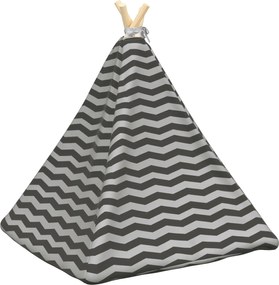 vidaXL Teepee για κατοικίδια με μαξιλάρι 60 x 60 x 70 cm Πολυεστέρας