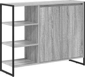 vidaXL Βοηθητικό ντουλάπι Γκρίζο Σονομα 96.5 x 30 x 75 εκ