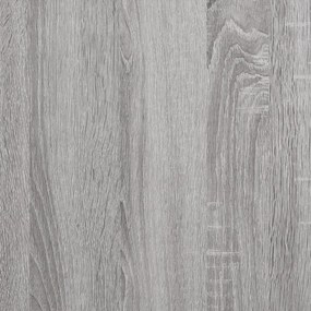 Ντουλάπι Τοίχου Γκρι Sonoma 80x33x80 εκ. Επεξεργασμένο Ξύλο - Γκρι