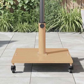 vidaXL Βάση ομπρέλας Ανοιχτό Ξύλο 45 x 45 x 31,5 εκ.