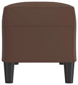 vidaXL Πάγκος Καφέ 100x35x41 εκ. από Συνθετικό Δέρμα