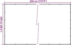 vidaXL Δίχτυ για Τρέιλερ Μαύρο 2,5 x 3,5 μ. από HDPE