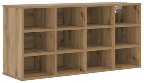 vidaXL Παπουτσοθήκη artisan δρυς 103 x 30 x 51 εκ. Επεξεργασμένο ξύλο