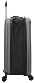 vidaXL Βαλίτσα με κλειδαριά Σκούρο γκρι 43 x 27 x 66 εκ. ΑΒΣ Πλαστικό