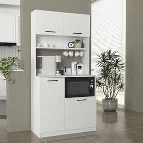 Megapap Έπιπλο Κουζίνας Tuco 2 Λευκό 90x40x180εκ.