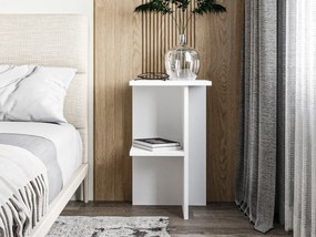 Κομοδίνο Λευκό FLEPRU 36x36x60