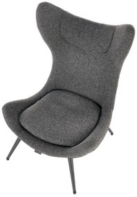 ATLANTIS leisure armchair dark grey/ black DIOMMI V-CH-ATLANTIS-FOT