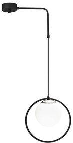 Φωτιστικό Οροφής Dolunay 892OPV1483 42x15x100cm 1xE27 40W Black-White Opviq