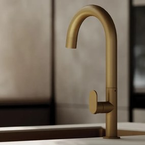 Orabella Oval 20133 Brushed Gold PVD – Μπαταρία Κουζίνας