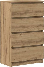 vidaXL Μπουφές Τεχνίτης Δρυς 60x35x98,5 εκ Ξύλο μηχανής