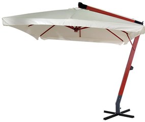 Ομπρέλα Γωνιακή Τετράγωνη  Κρεμαστή 155521 Ecru 300Χ300cm