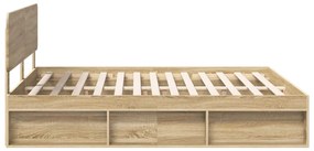 vidaXL Σκελετός Κρεβατιού Σονόμα 180 x 200 cm Στερεά ξυλεία πεύκου