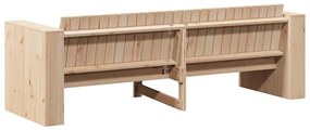 vidaXL Καναπές Κήπου Καφέ 185.5 x 60 x 62 εκ. Μασίφ ξύλο πεύκου