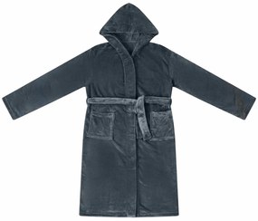 vidaXL Φόρμα Μπάνιου Με Κουκούλα Σκούρο μπλε l Φανέλα