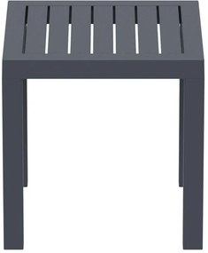 Τραπεζάκι πολυπροπυλένιου Ocean 45X45 Σκ,Γκρί