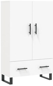 vidaXL Ντουλάπα Λευκή 69,5 x 31 x 115 εκ. από Επεξεργασμένο Ξύλο