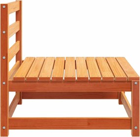 vidaXL Καναπέδες Κήπου Χωρ. Μπράτσα 2Τεμ Καφέ κεριού Μασίφ Πεύκο