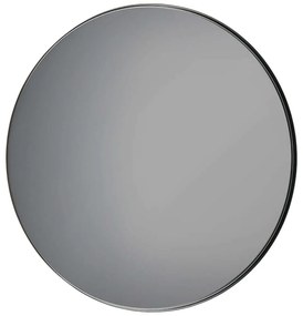 Καθρέπτης Τοίχου Britta 1431202 Φ80cm Black-Smoke Mirrors &amp; More Μέταλλο,Γυαλί