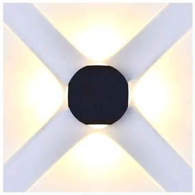 Φωτιστικό LED Aπλίκα Τοίχου Σφαίρα 4W 230V 90° 428lm IP65 Μαύρο Θερμό Λευκό 218553 VTAC-218553-Μαύρο 218553