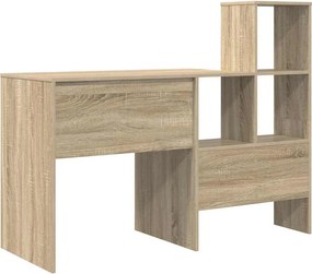 vidaXL Γραφείο Δρύς Sonoma 131,5 x 50 x 106,5 εκ. Επεξεργασμένο ξύλο
