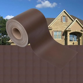 vidaXL Περίφραξη Προστατευτική Καφέ 35 x 0,19 μ. από PVC