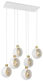 Κρεμαστό Φωτιστικό Οροφής Ράγα εξάφωτο CYKLOP TK Lighting-2746-Λευκό 2746