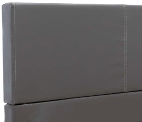 vidaXL Πλαίσιο Κρεβατιού Γκρι 120 x 200 εκ. από Συνθετικό Δέρμα