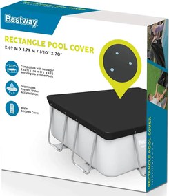 Bestway Κάλυμμα Πισίνας Flowclear 269 x 179 εκ.