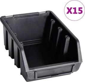 vidaXL Σκαφάκια Αποθήκευσης Σετ 29 τεμ. Κόκκινα/Μαύρα με Πάνελ Τοίχου