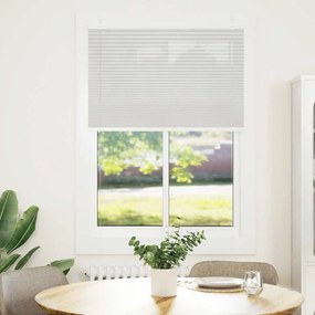 vidaXL Πλισέ περσίδα ανοιχτό γκρι 85x100 cm Πλάτος υφάσματος 84,4 cm