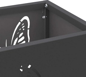 vidaXL Βάση ομπρέλας βροχής Μαύρο 15,5 x 15,5 x 49 εκ Ατσάλι