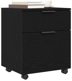 vidaXL Ντουλάπα Αρχείων Μαύρη δρυς 45 x 38 x 54 εκ Επεξεργασμένο ξύλο