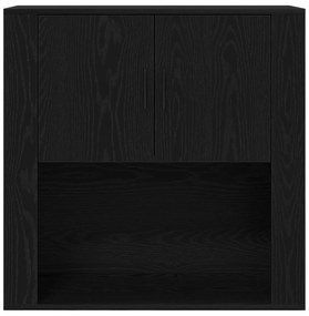 vidaXL Ντουλάπι Τοίχου  Μαύρης Βελανιδιάς 80x33x80 εκ. Επεξεργασμένο Ξύλο